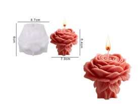 Molde silicona bouquet de rosas